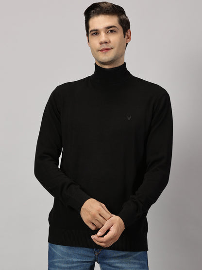 Pure Black Turtle Neck Sweater