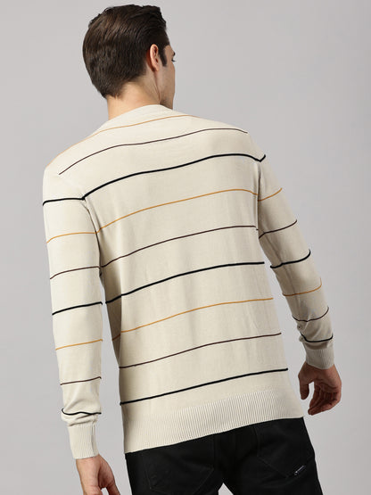 Oatmeal Striped Sweater