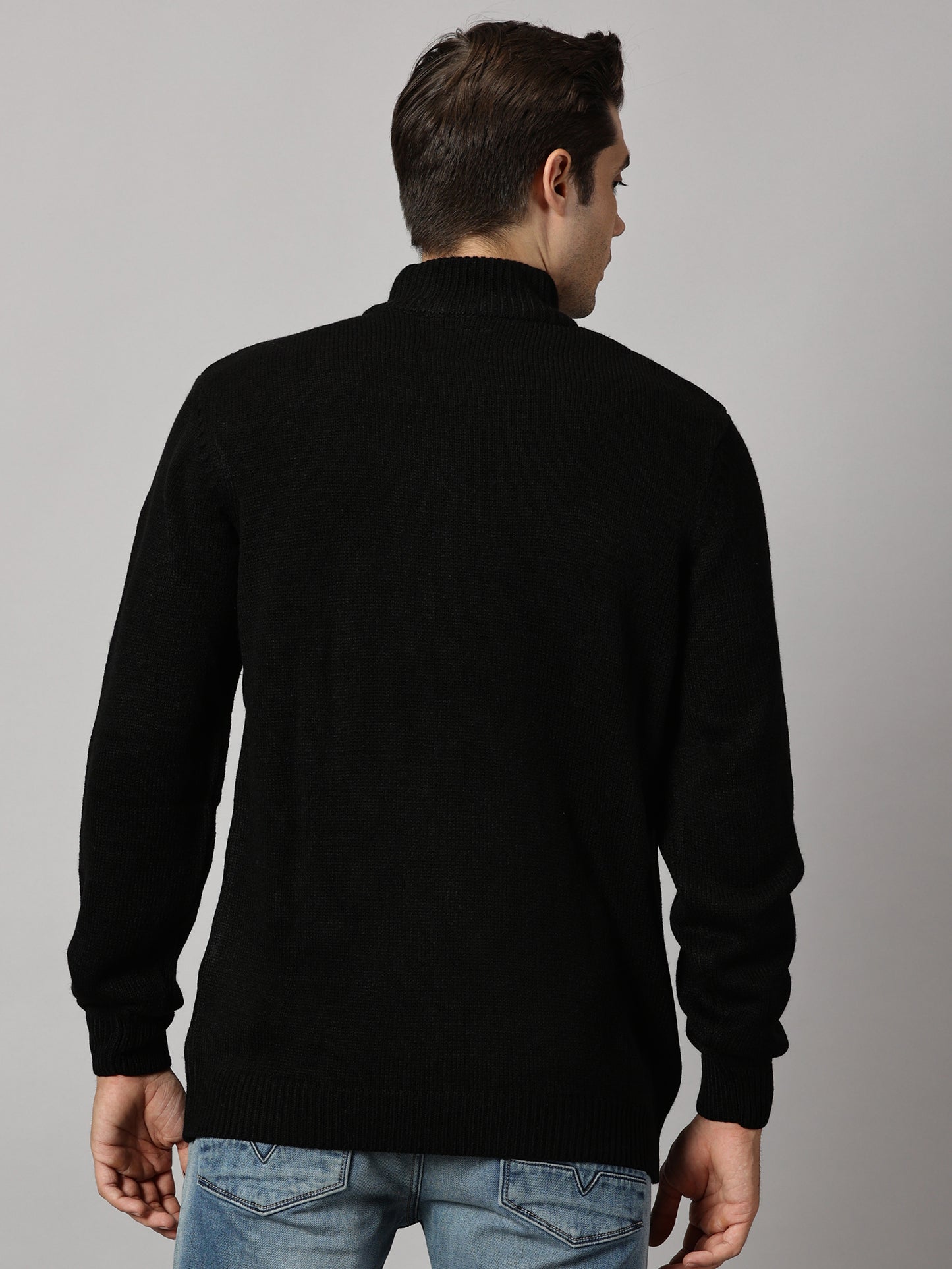 Tangled Midnight High Neck Sweater