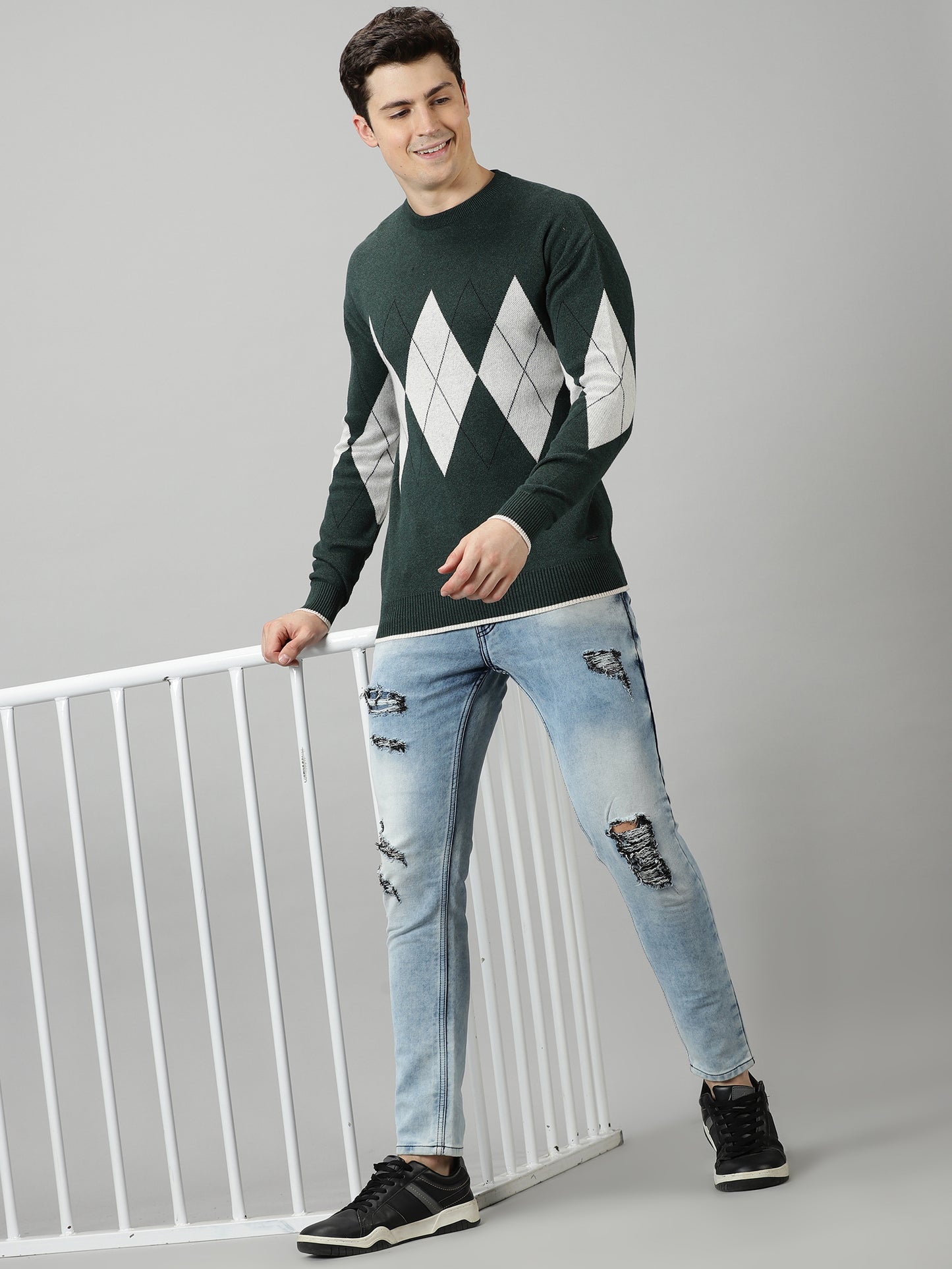 Dark Pine Melange Sweater