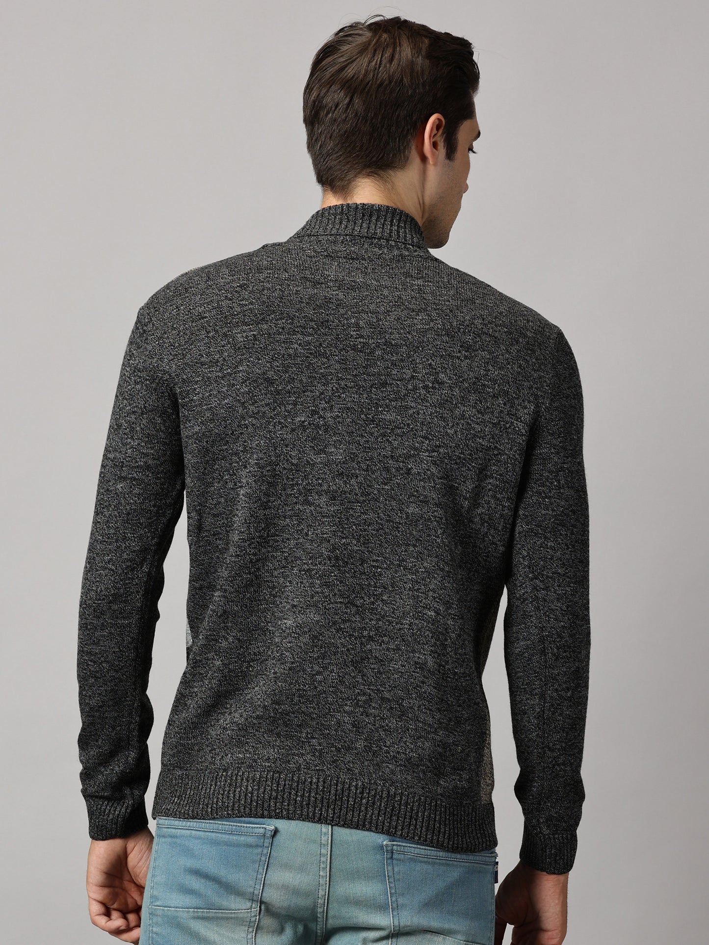 Earth Colorblock Turtle Neck Sweater