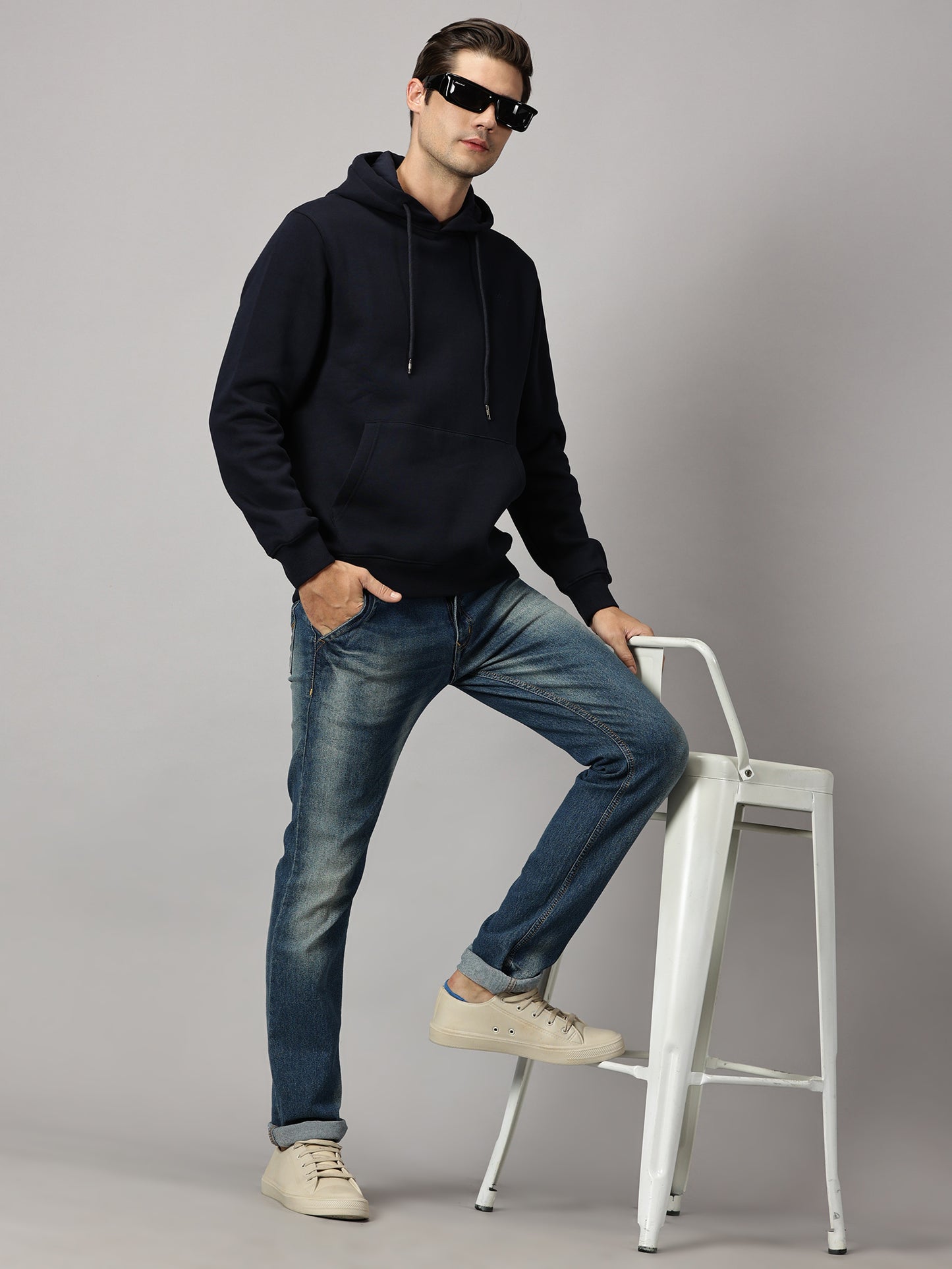 Navy Blue Essential Hoodie