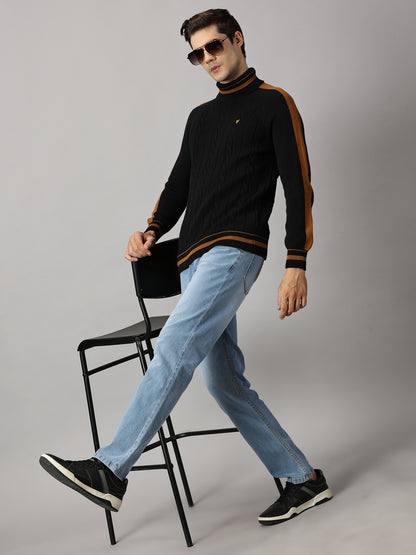 Black Sand Turtle Neck Sweater