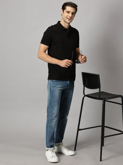 Pure Black Essential Polo