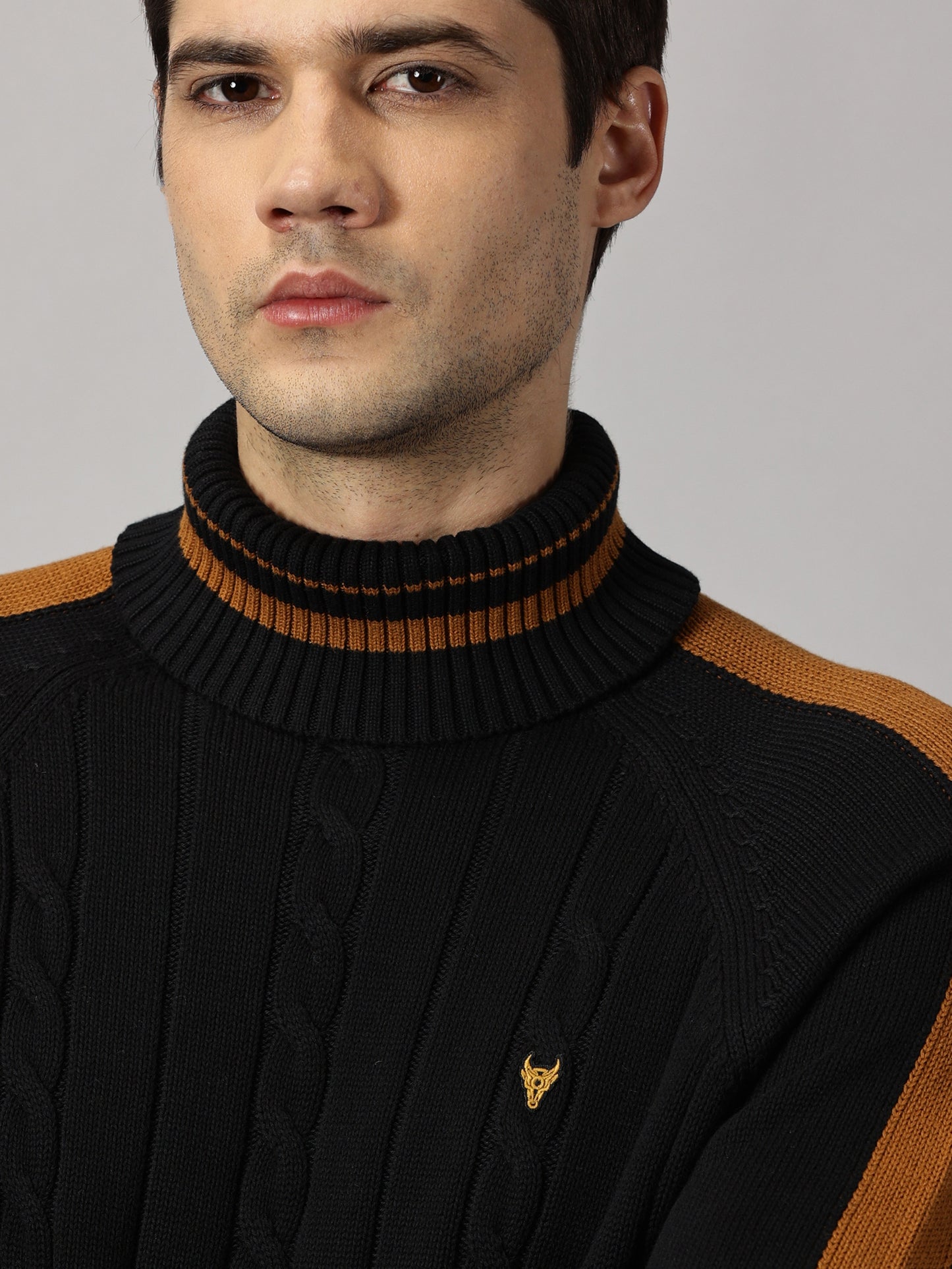 Black Sand Turtle Neck Sweater