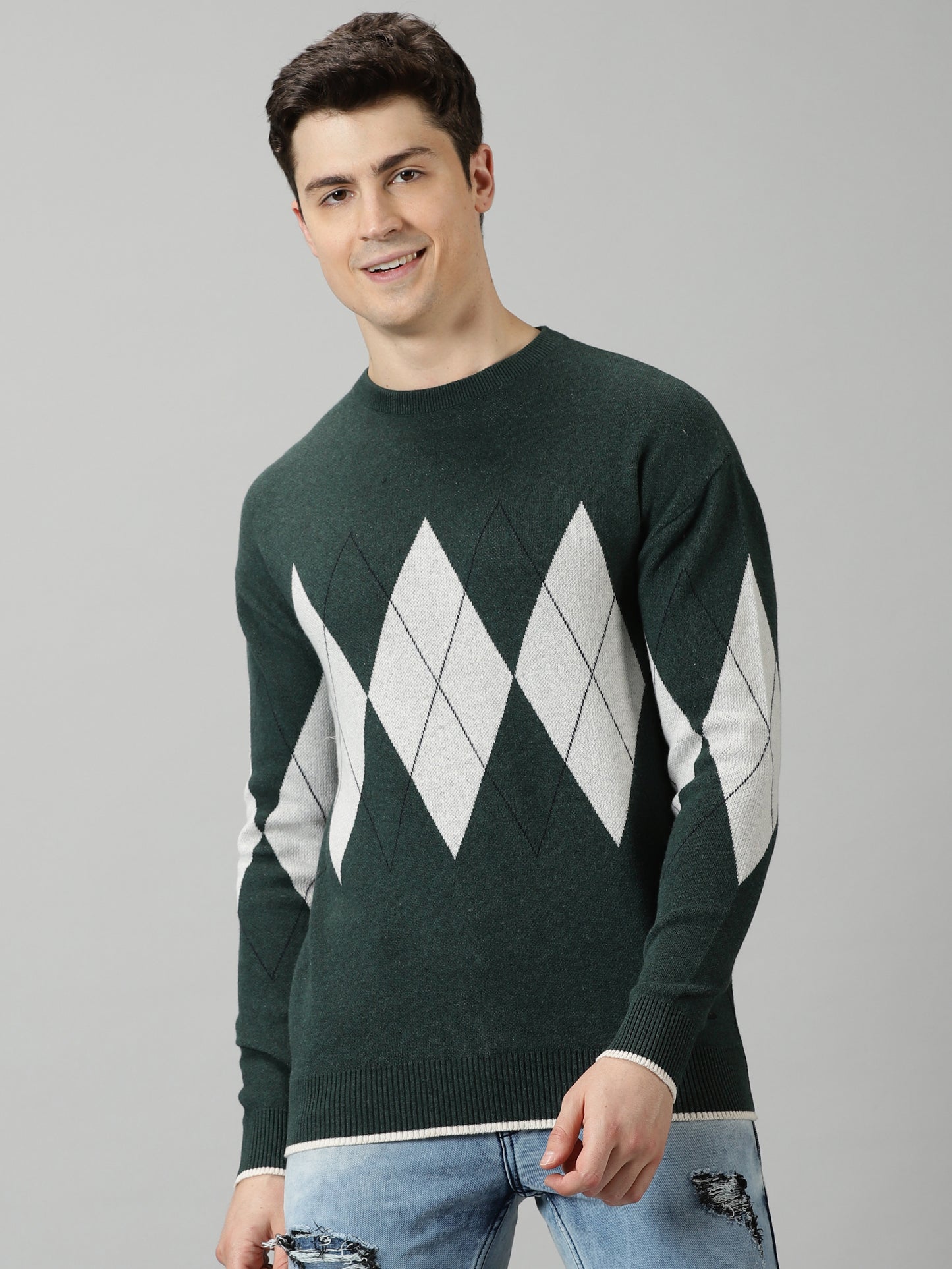 Dark Pine Melange Sweater