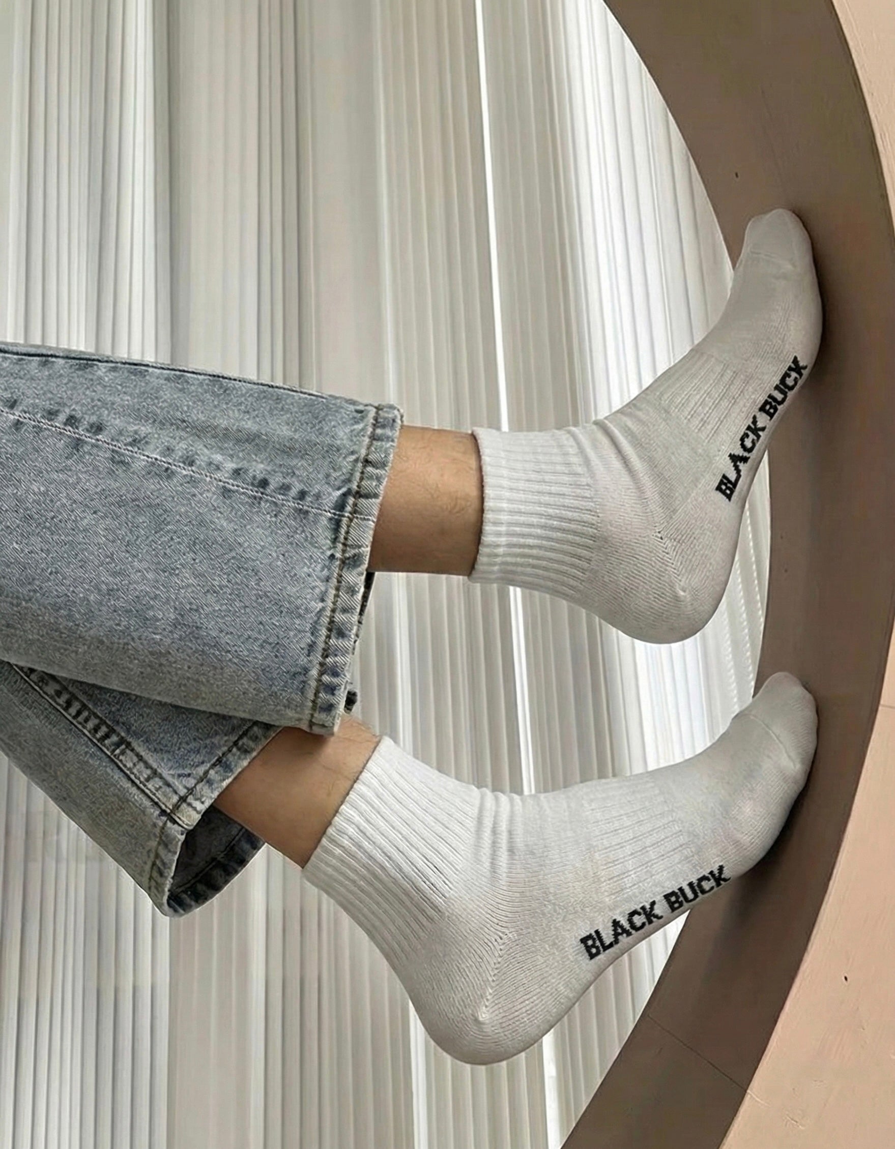 BB Essential Micro Crew Length Cotton Socks (Tri-Pack)