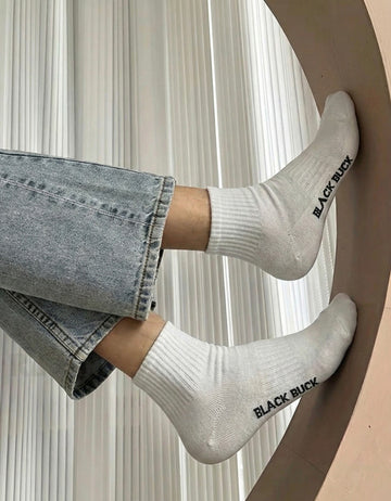 BB Essential Micro Crew Length Cotton Socks (Tri-Pack)
