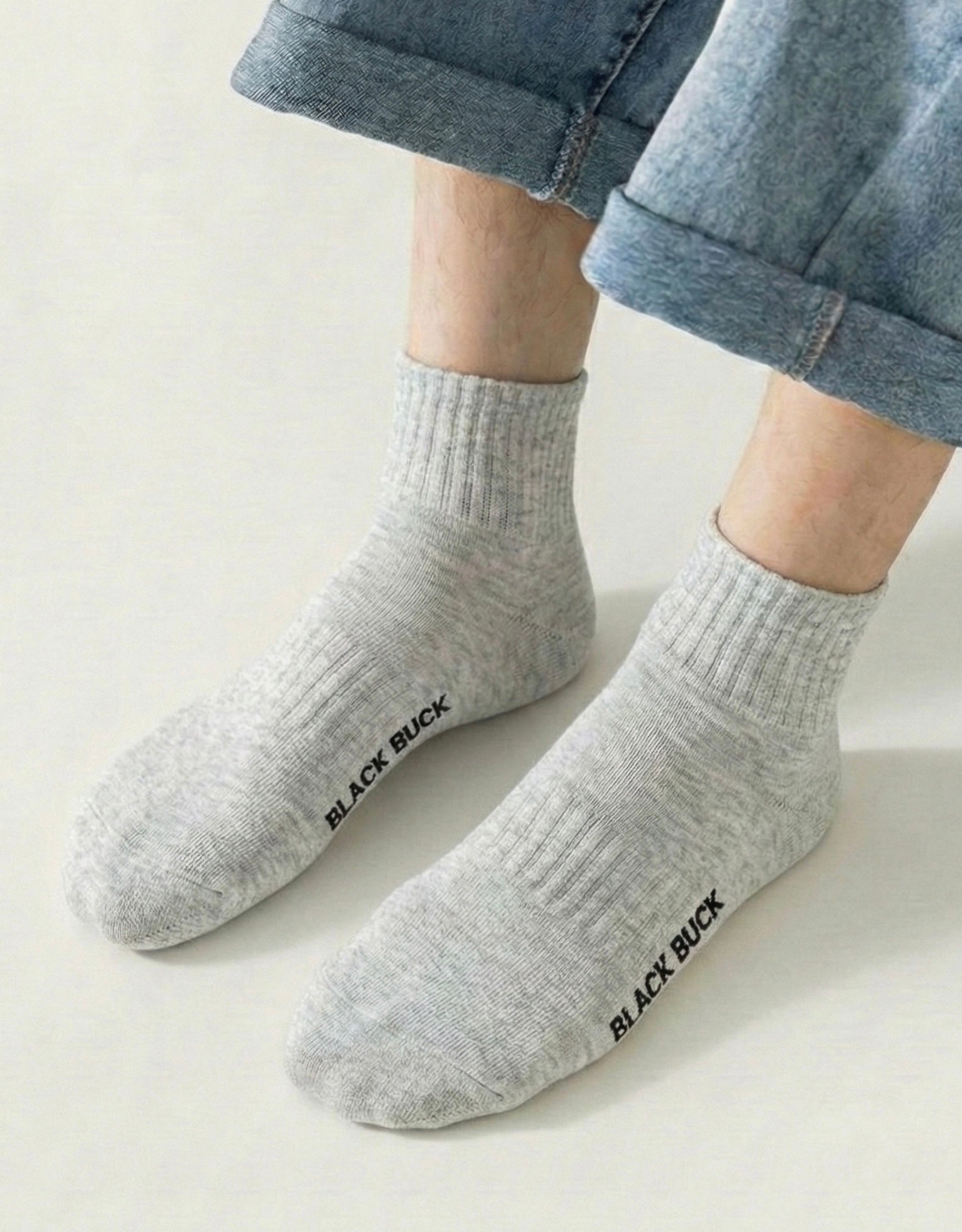 BB Essential Micro Crew Length Cotton Socks (Tri-Pack)