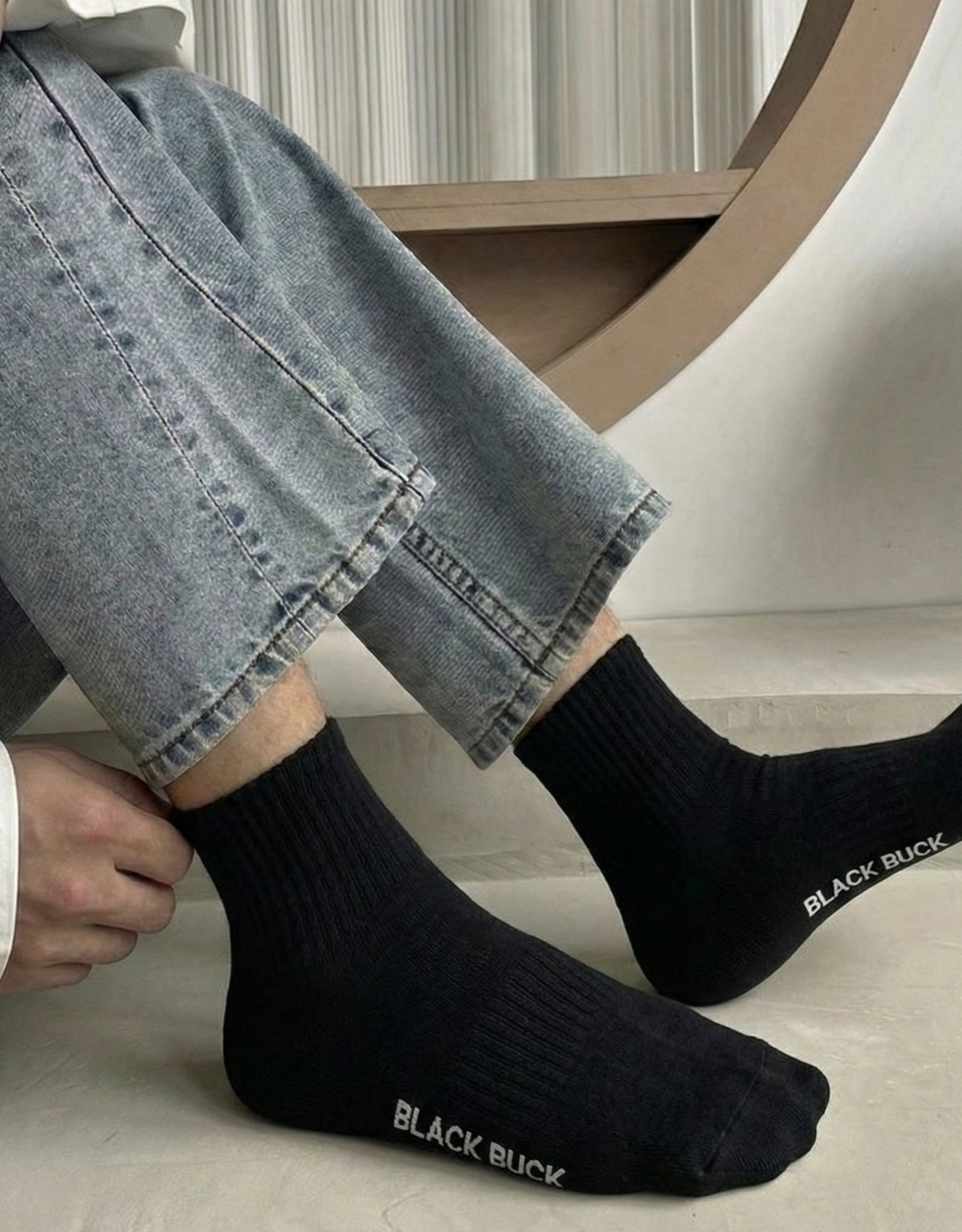 BB Essential Micro Crew Length Cotton Socks (Tri-Pack)